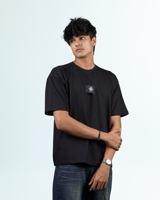 The Essential Black Patch Tee