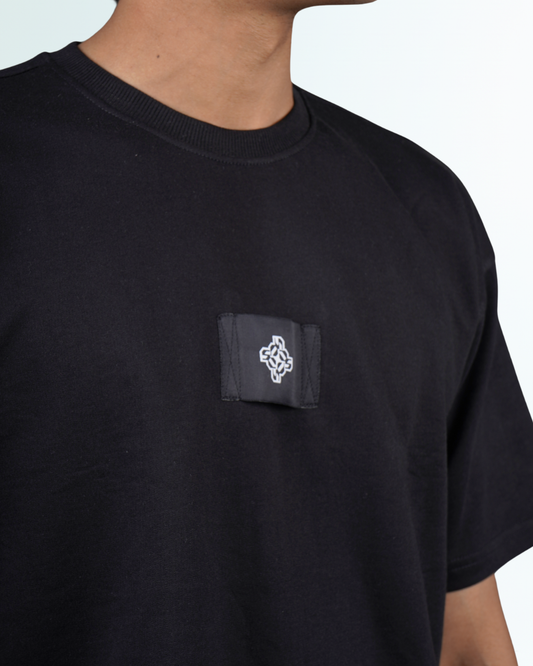 The Essential Black Patch Tee